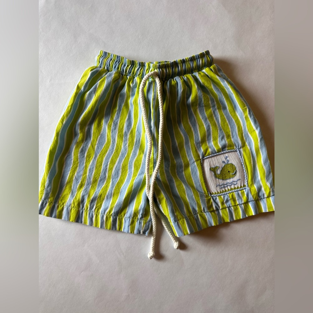 24M Three Sisters Whale Embroidered Swimtrunks